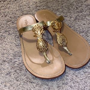 Lilly Pulitzer flip flops